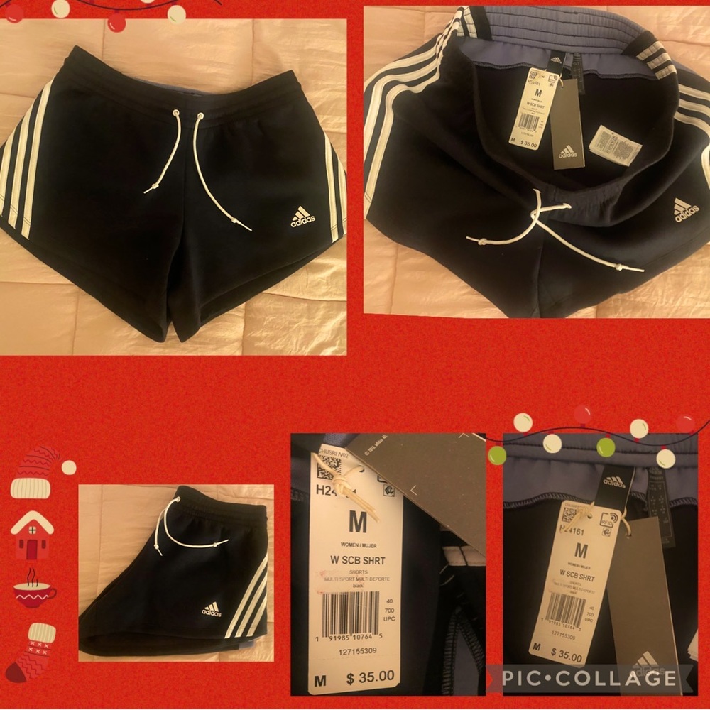 NEW w tags Adidas multiple sport short in black, women’s medium🤍🙌